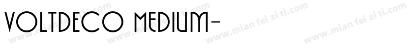 VOLTDECO Medium字体转换